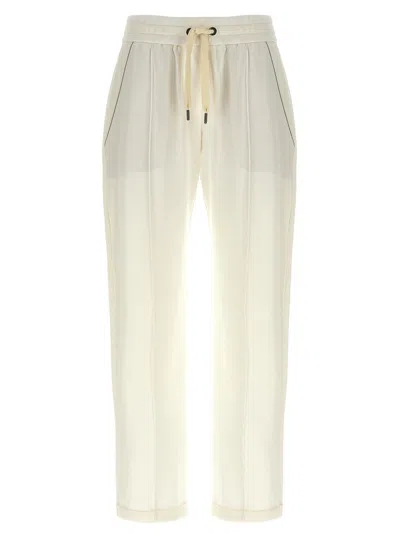Brunello Cucinelli Monile Joggers Pants White