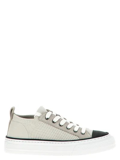 Brunello Cucinelli Monile Knit Sneakers Multicolor