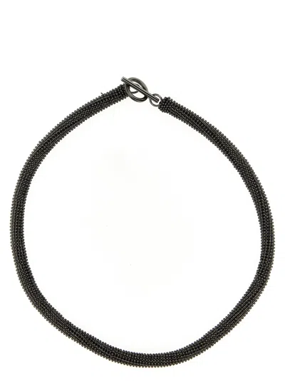 Brunello Cucinelli Monile Necklace In Black