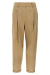 Brunello Cucinelli Brown Monile Pants In Brown