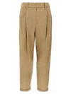 Brunello Cucinelli Brown Monile Pants In Brown