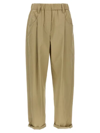 Brunello Cucinelli Monile Pants Green