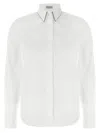 Brunello Cucinelli Monile Shirt Shirt And Blouse In White