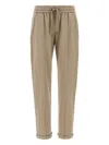 Brunello Cucinelli Elastic Waistband Rolled Cuffs Side Pockets