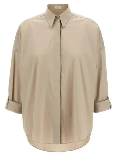 BRUNELLO CUCINELLI BRUNELLO CUCINELLI MONILE POPLIN SHIRT