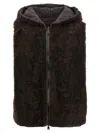 Brunello Cucinelli Monile Reversible Vest Gilet Brown In Brown