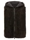 Brunello Cucinelli Reversible Hooded Faux Fur Vest