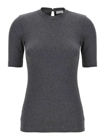 BRUNELLO CUCINELLI MONILE RIBBED T-SHIRT