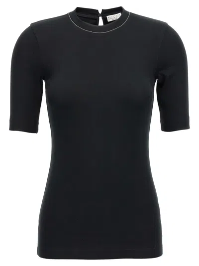 Brunello Cucinelli Monile Ribbed T-shirt
