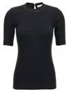 Brunello Cucinelli Monile Ribbed T-shirt In Black