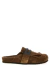 Brunello Cucinelli Suede Slipper In Brown