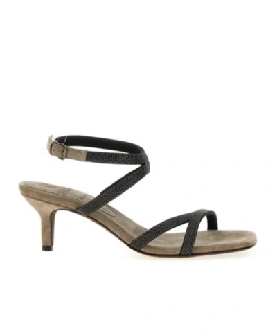 BRUNELLO CUCINELLI BRUNELLO CUCINELLI BEAD-EMBELLISHED SANDALS