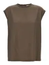 Brunello Cucinelli Monile Satin T-shirt