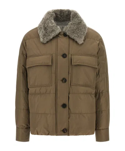 Brunello Cucinelli Monile Sherling Down Jacket
