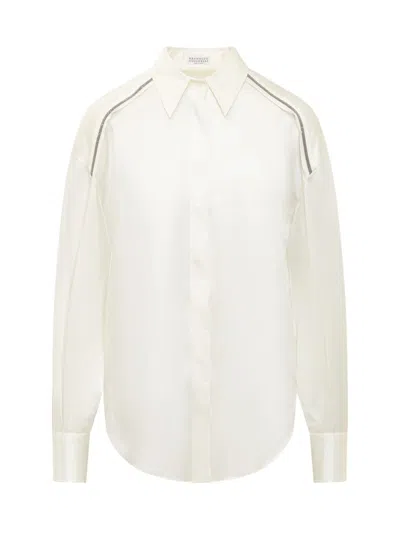 Brunello Cucinelli Jewelry Shirt In White