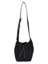 Brunello Cucinelli Duo Mini Denim Drawstring Bucket Bag