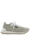 Brunello Cucinelli Sneakers With Iconic Embellishments In Grey