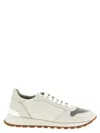 Brunello Cucinelli Monile Sneakers Mesh Panel Rubber Sole In White