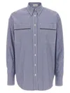 Brunello Cucinelli Monile Striped Shirt Shirt And Blouse Multicolor