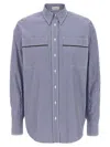 Brunello Cucinelli Monile Striped Shirt Shirt And Blouse Multicolor