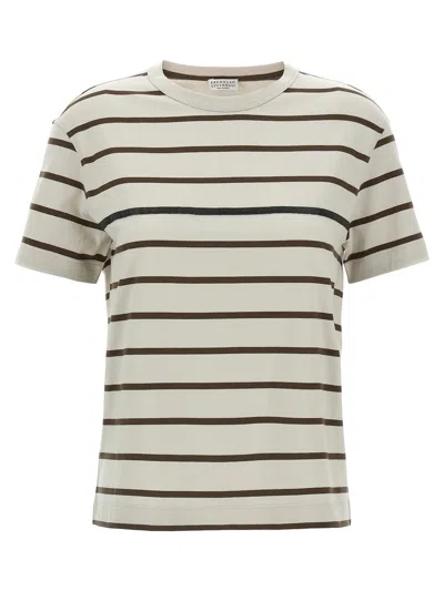 BRUNELLO CUCINELLI BRUNELLO CUCINELLI MONILE STRIPES T-SHIRT