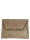 Brunello Cucinelli Women Monile Suede Clutch Bag