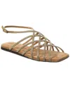 Brunello Cucinelli Suede Monili Caged Sandals In Brown