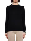 Brunello Cucinelli Sweater  Woman Color Black In Black
