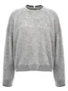 Brunello Cucinelli Contrasting-trim Brushed Jumper