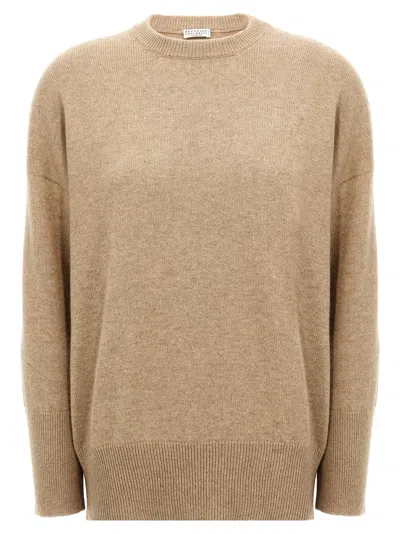 Brunello Cucinelli Monile Sweater Sweaters And Cardigans Beige