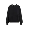 Brunello Cucinelli Black Cotton Crewneck Sweatshirt