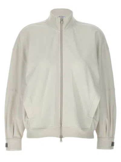 Brunello Cucinelli Monile Sweatshirt In Gray