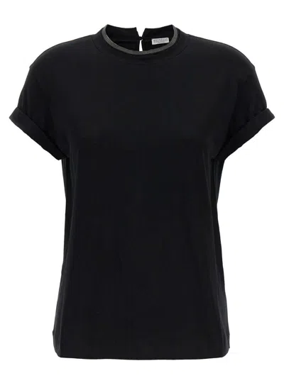 Brunello Cucinelli Monile T-shirt In Black