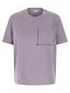 Brunello Cucinelli T-shirt With Embellishments In Purple