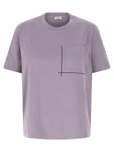 Brunello Cucinelli Monile T-shirt In Purple