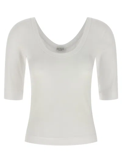 BRUNELLO CUCINELLI MONILE T-SHIRT WHITE