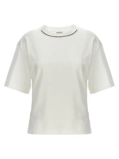 Brunello Cucinelli 'monile' T-shirt In White