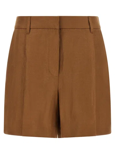 Brunello Cucinelli 'monile' Tailored Bermuda Shorts In Brown