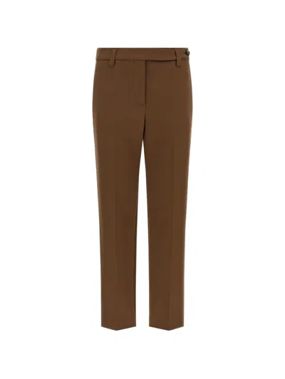 Brunello Cucinelli Monile Tailored Trousers In Brown