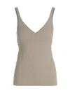 Brunello Cucinelli Monile Tank Top In Beige