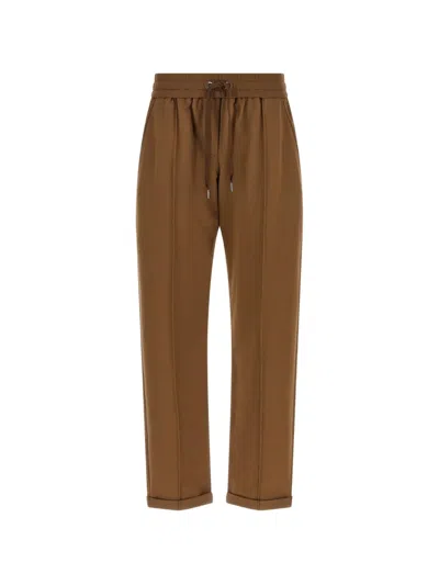 Brunello Cucinelli Monile Track Pants In Brown