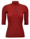 Brunello Cucinelli Monile Turtleneck Sweater In Red