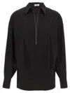 Brunello Cucinelli V-neck Shirt Monile Shirt And Blouse Black