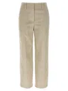 Brunello Cucinelli Velvet Trousers With Pockets And Loops In Brown