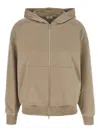 Brunello Cucinelli Hooded Kangaroo Pocket Top With Ribbed Cuffs