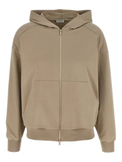 BRUNELLO CUCINELLI MONILE ZIP-UP HOODIE