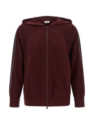 Brunello Cucinelli Monile-detail Hoodie In Brown