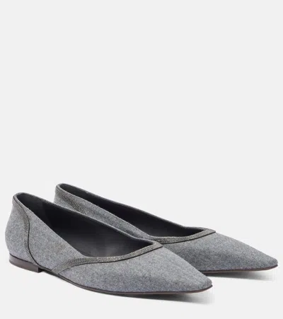 Brunello Cucinelli Monili Ballet Flats