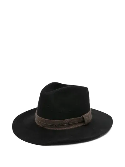 Brunello Cucinelli Monili-band Hat In Black