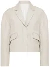 Brunello Cucinelli Monili Bead-embellished Blazer In Neutrals